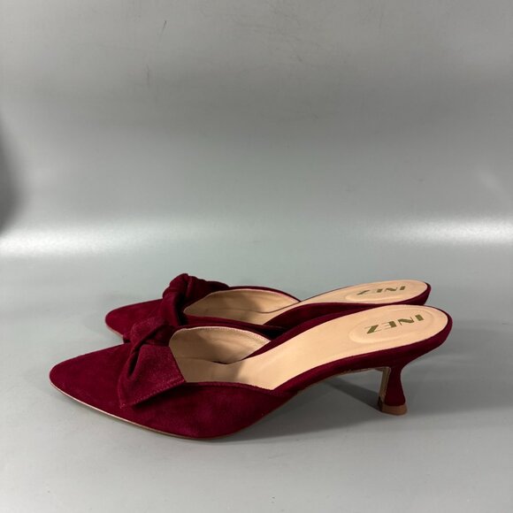 New Inez Vivi Pinot Suede in Red, Size 8 1/2 - Picture 6 of 16